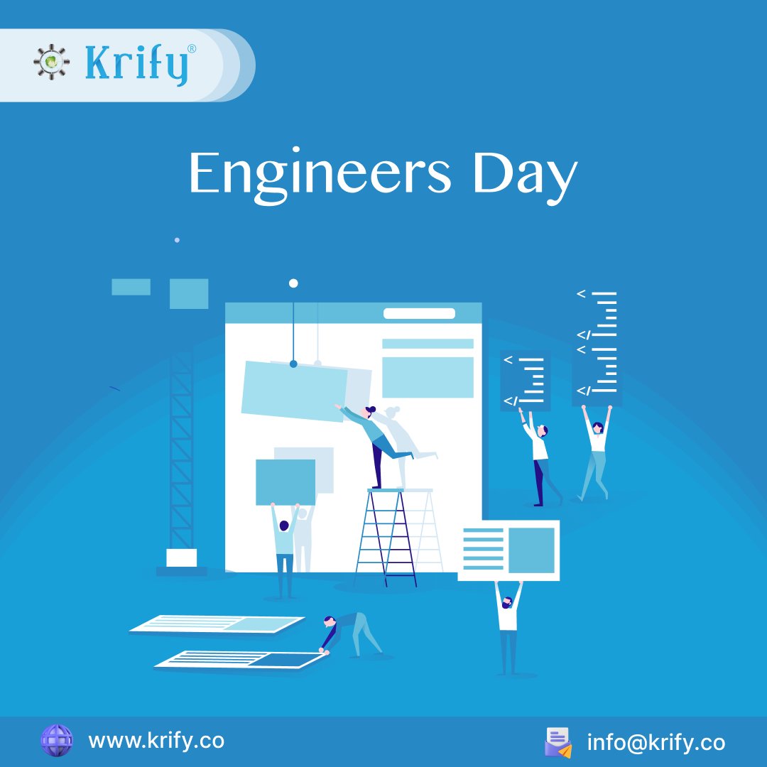 krifysoftware's tweet photo. Happy Engineer's Day to those who bring life to the machines and intelligence to technology. Your coding prowess drives the digital revolution. Keep coding, keep evolving.

#EngineersDay #DigitalEvolution #Krify https://t.co/xq7ECXCPVQ