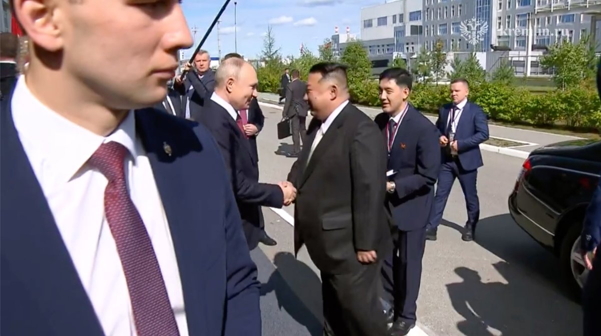 BREAKING: Vladimir Putin told Kim Jong Un that Russia will help North Korea build satellites, according to Russian state media.

“That’s why we came to Cosmodrome Vostochny,” RIA Novosti quoted him as saying, as the two leaders met in the Russian Far East on Wednesday.