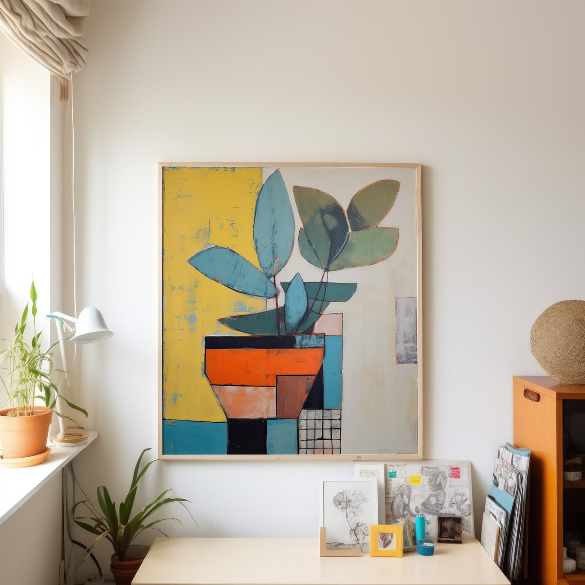 sane_bones_proj's tweet photo. Potted Plant // AI Assisted Art // Available on Etsy:
https://t.co/mOukpcsrKS 🙂

[Created with Midjourney]
#plant #plantlife #pottedplant #indoorplants #abstractart #colorfulpainting #colorfulart #artprint #digitalart  #printableart #art #ai #aiart #highresolution #midjourney https://t.co/xaZVRCumuB