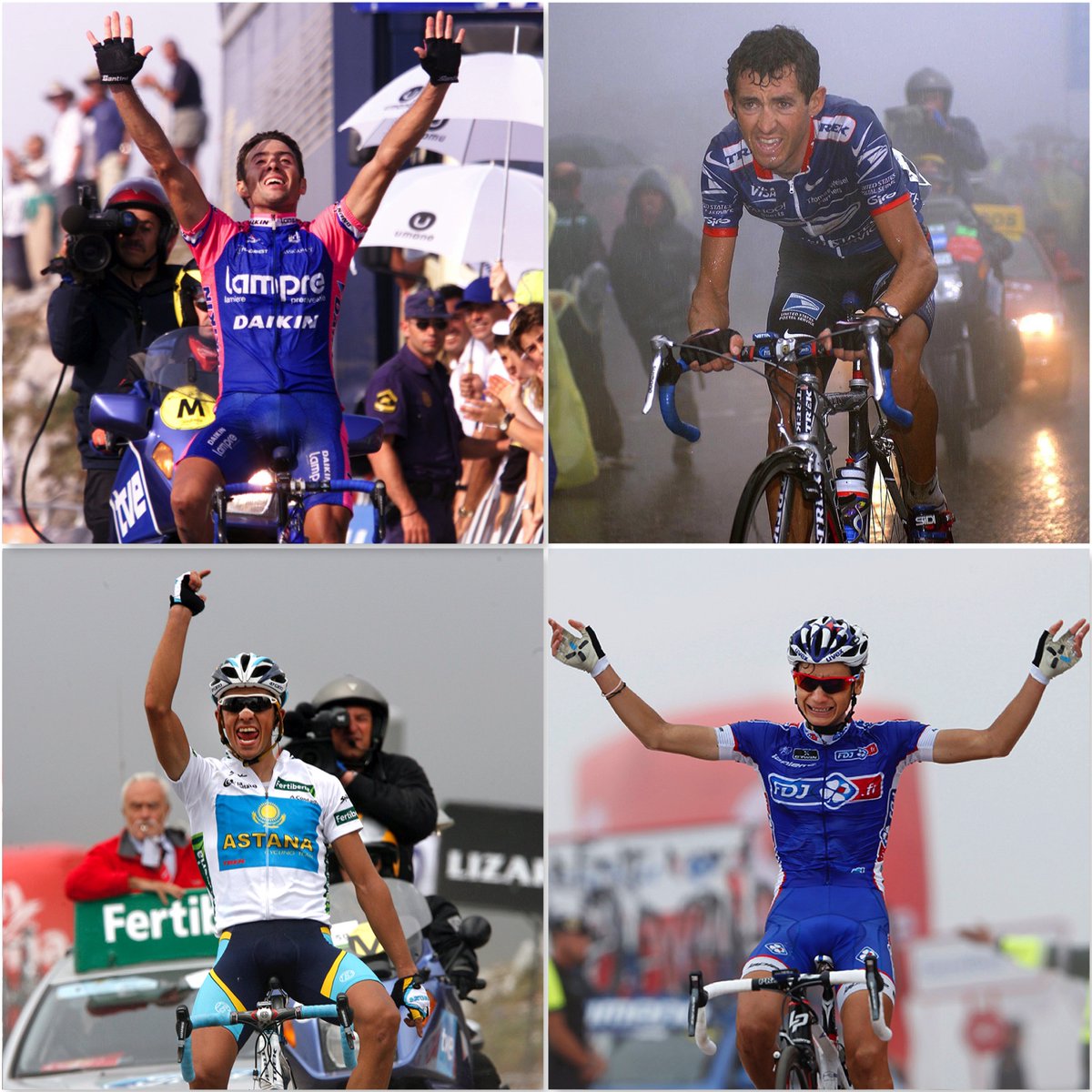 Four of the best Angliru winners IMHO - Gilberto Simoni in 2000; Roberto Heras in 2002; Alberto Contador in 2008; Kenny Elissonde in 2013...