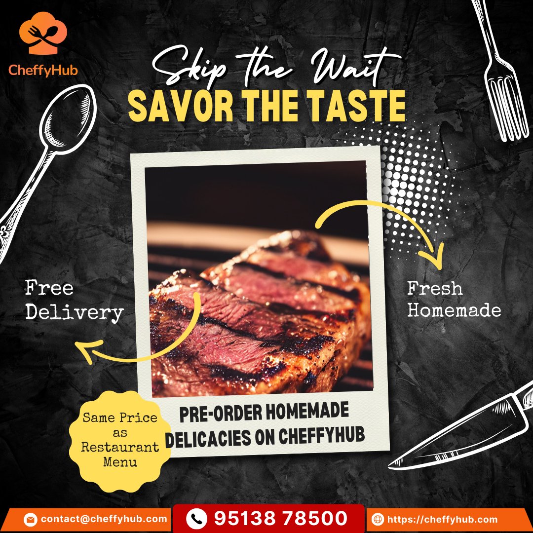 CheffyHub's tweet photo. Experience the convenience of pre-ordering and enjoy a cozy meal at home without compromising on taste, quality, or the love that goes into each dish.

For more info Visit:https://t.co/ODNdB52HPi

#preorder #preorderfood #preordermeal  #cheffyhub #bangalore https://t.co/EkgNcH7a8W