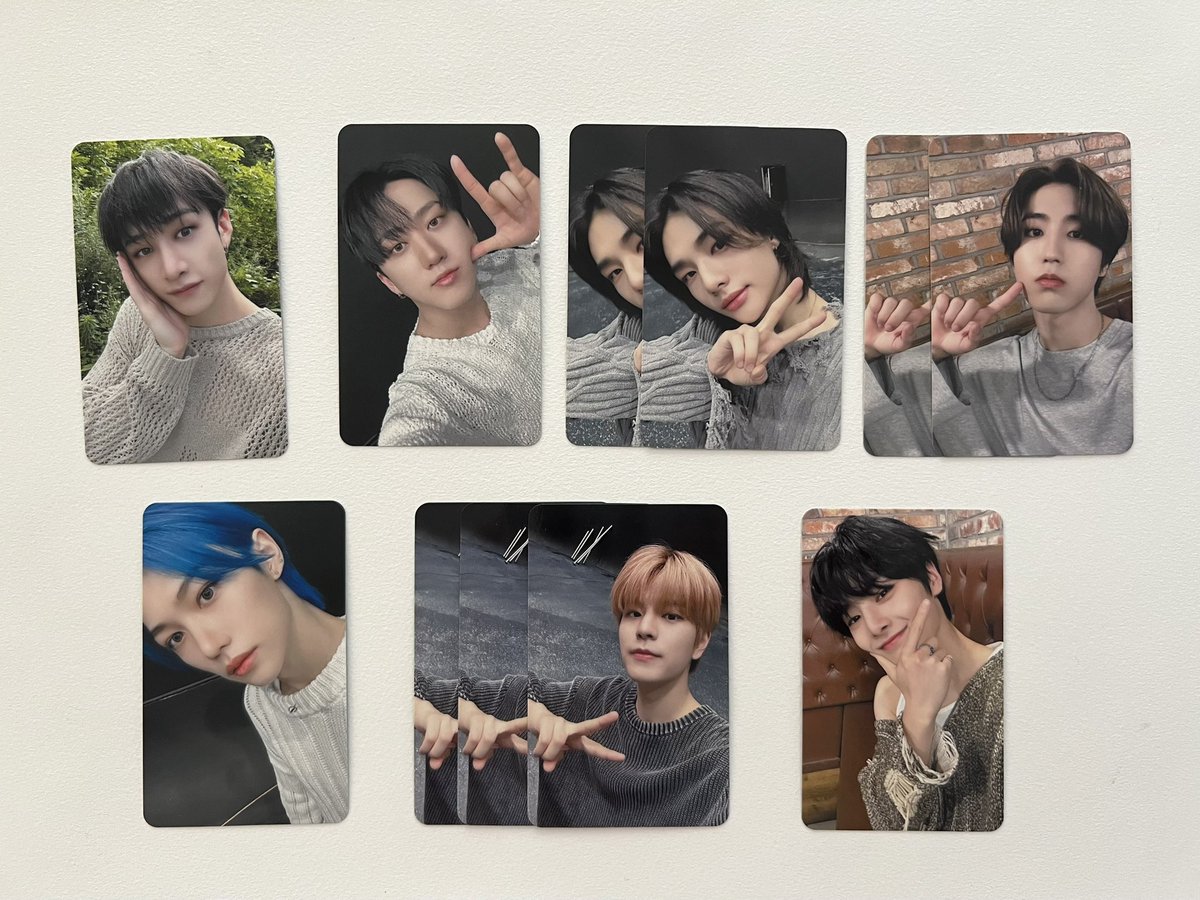 01l015's tweet photo. スキズ　stray kids 会場限定トレカ　交換

譲:名古屋1日目画像のもの
求:名古屋2日目　バンチャン、リノ、フィリックス、アイエン

郵送希望しております、よろしくお願いします🙏🏻

#スキズ交換　#straykids交換
バンチャン リノ チャンビン ヒョンジン ハン フィリックス スンミン アイエン https://t.co/tCNfxljbKP