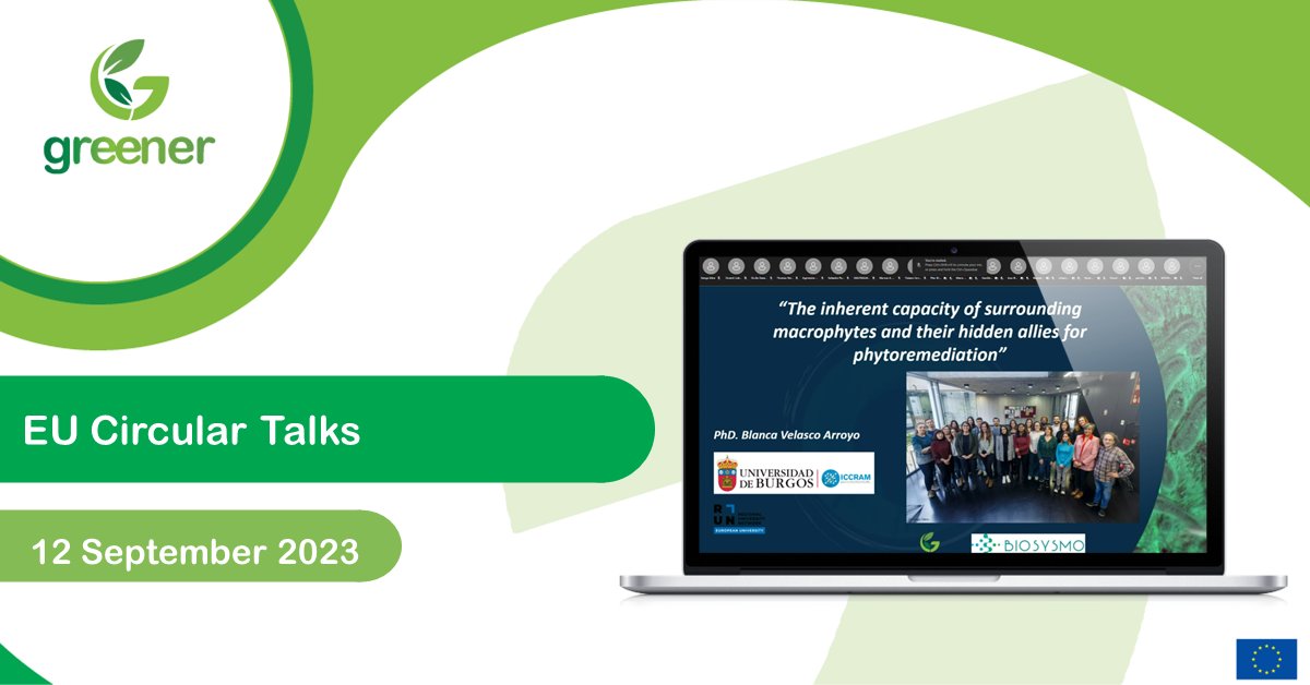 GreenerH2020's tweet image. 🎙️On Sept 12, 2023, European Circular Economy Stakeholder Platform members,  organized #EUCircularTalks on #Bioremediation for a Clean Environment. #GREENER project achievements were discussed and its role in revitalizing soil &amp;amp; water ecosystems. 🌿🌍🌊
#Horizon2020 #soil #water