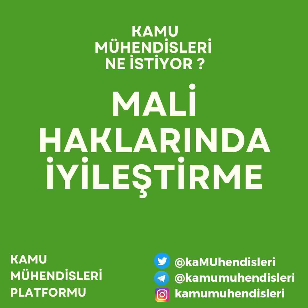 Kamu Mühendisleri Olarak  Hala Susmadıysak #YüzdeYüzHaklıyız  

Sadaka Değil Hakkımızı istiyoruz.