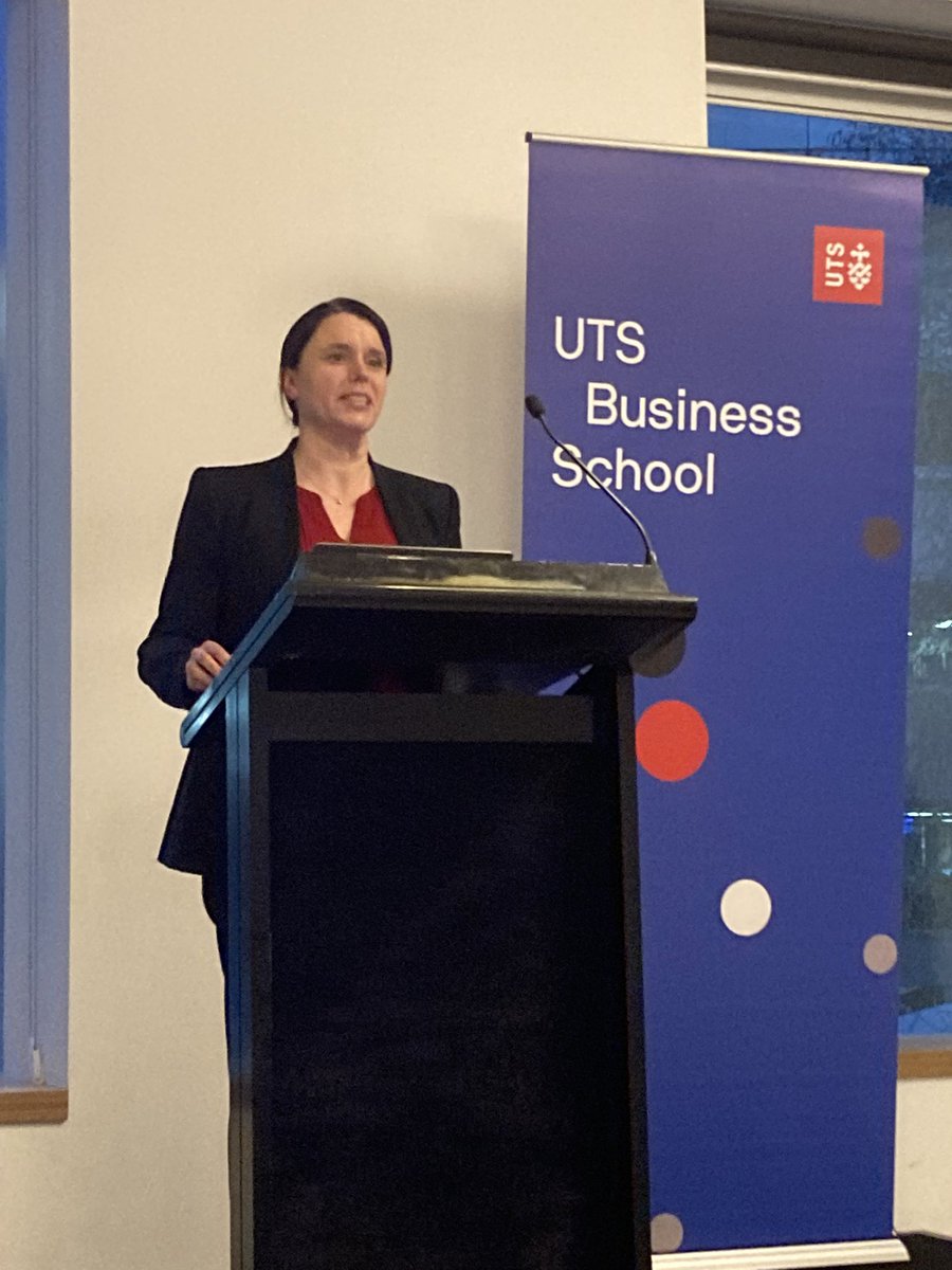 It is very exciting to be at the launch of the @UTS_Business School centre for Climate Risk and Resilience @uts_CCRR and hear Director Prof @mlinnenluecke share her vision for the centre