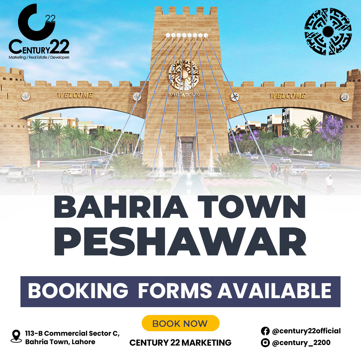 Bahria Town Peshawar
Booking Forms Available
Bahria Town Peshawar vision with the reality
CENTURY22 Marketing 
0302-7068367 | 0324-4378246  
#BahriaTownPeshawar #MembershipOpen #LimitedMemberships #BahriaTown #Peshawar #Pakistan #BTPeshawar #Century22 #realestate #realestateagent