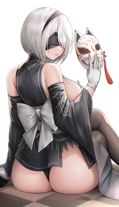 制式装束の2B 