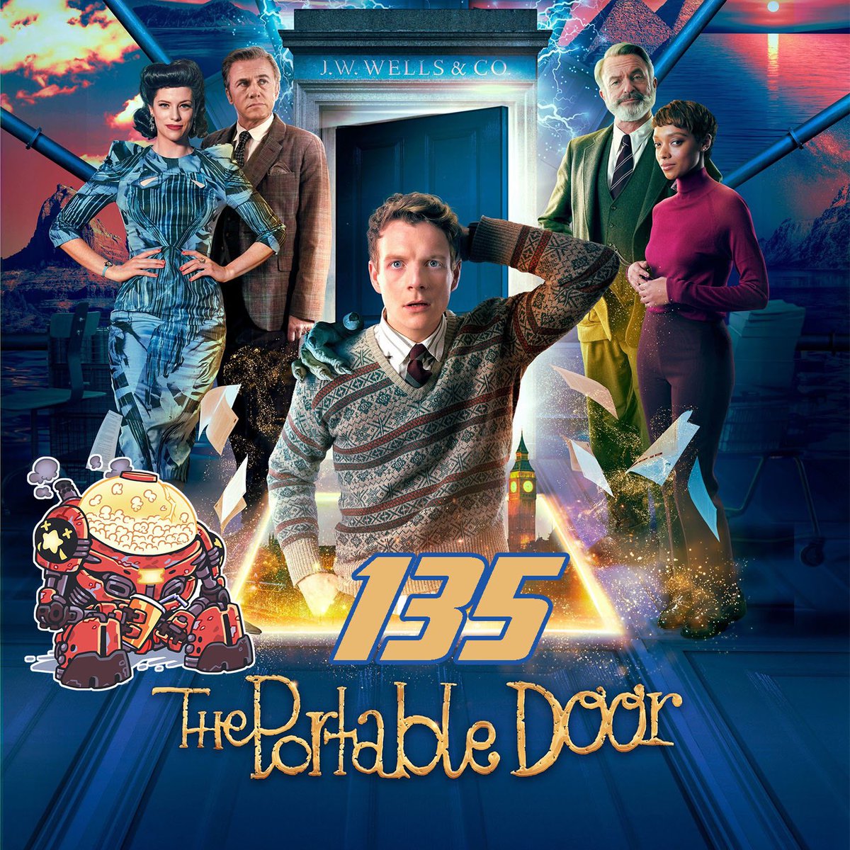 LetsMoviePod's tweet photo. This week we've found a movie flying under the radar in the form of The Portable Door! A movie based on a book that was bought up by Sky and MGM+. One of us loved it, one of us, not so much! And don't forget to vote in the poll. https://t.co/uZSPukinJm https://t.co/Kt9j3zrwd2