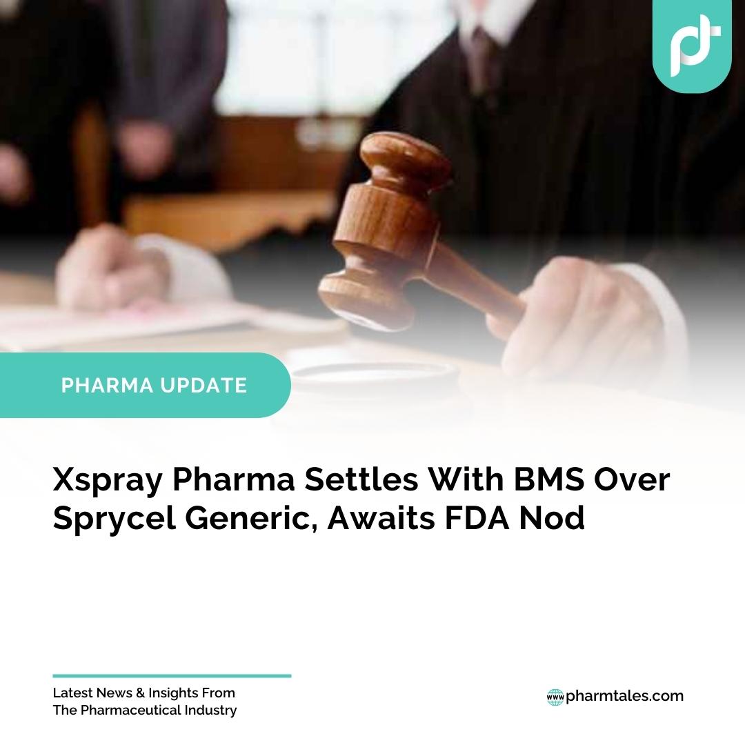 Xspray Pharma Settles With BMS Over Sprycel Generic, Awaits FDA Nod

Read More:  pharmtales.com/xspray-bms-spr…

#pharmanews #pharmaupdates #Pharmtales #Leukemia #BristolMyersSquibb #ChronicMyeloidLeukemia #lawsuit #patent #Sprycel #Sprycelgeneric #XsprayPharma
