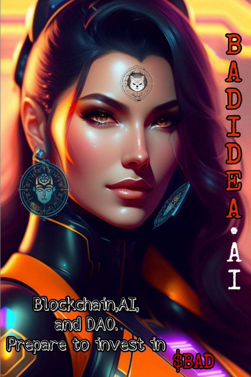 SHAHAB_MIMA's tweet photo. You can count on #BADIDEAAI when it comes to cryptocurrency it has it all covered. Join the future now!
🔽
@badideaai
🔽
#AIvsCrypto #ArtificialIntelligenceNightmare #ShibArmy #BlockchainFail
#badideaai
#MIMARMY https://t.co/N0I8F5iy0e