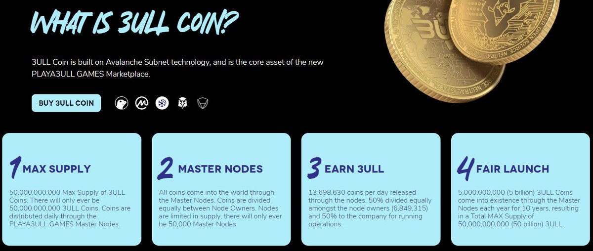 Noahhonk's tweet image. What is 3ull coin?
Powered by Avalanche Subnet tech, it's the core asset of PLAYA3ULL GAMES Marketplace.
#Masternode #earncoin #avlanche #Gamescom #Crypto #BNB #BLOCKCHAIN #coin