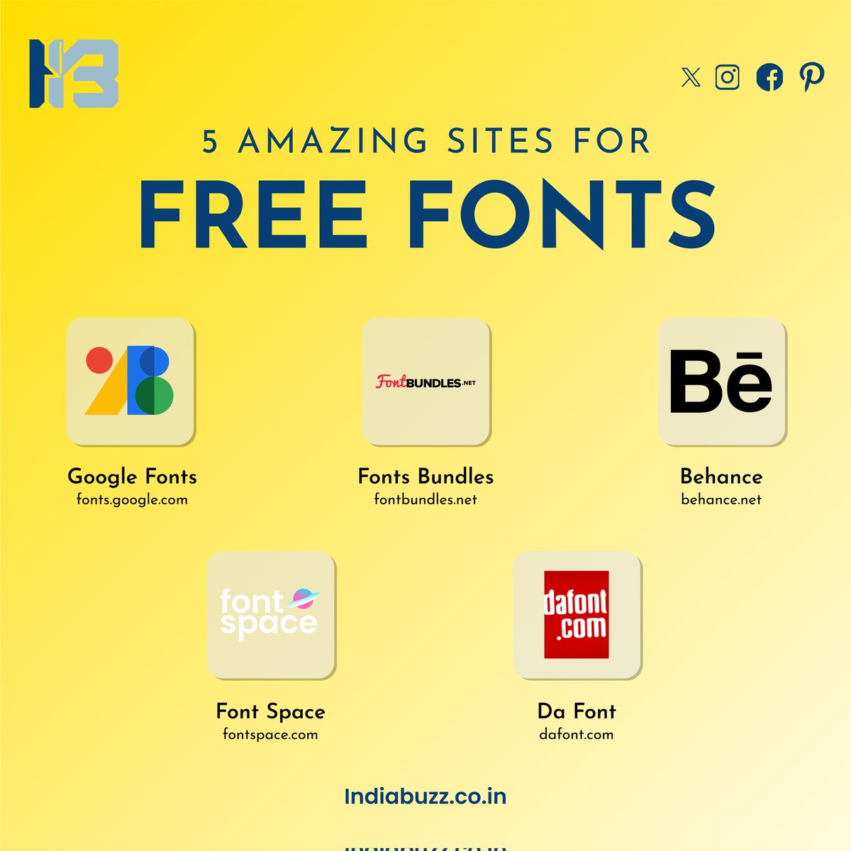 Fonts that won't cost you a dime! Check out these 5 amazing sites to find the perfect free fonts for your next design project. 🖌️✨ #FreeFonts #DesignInspiration #CreativeResources #ibuzztechsolution