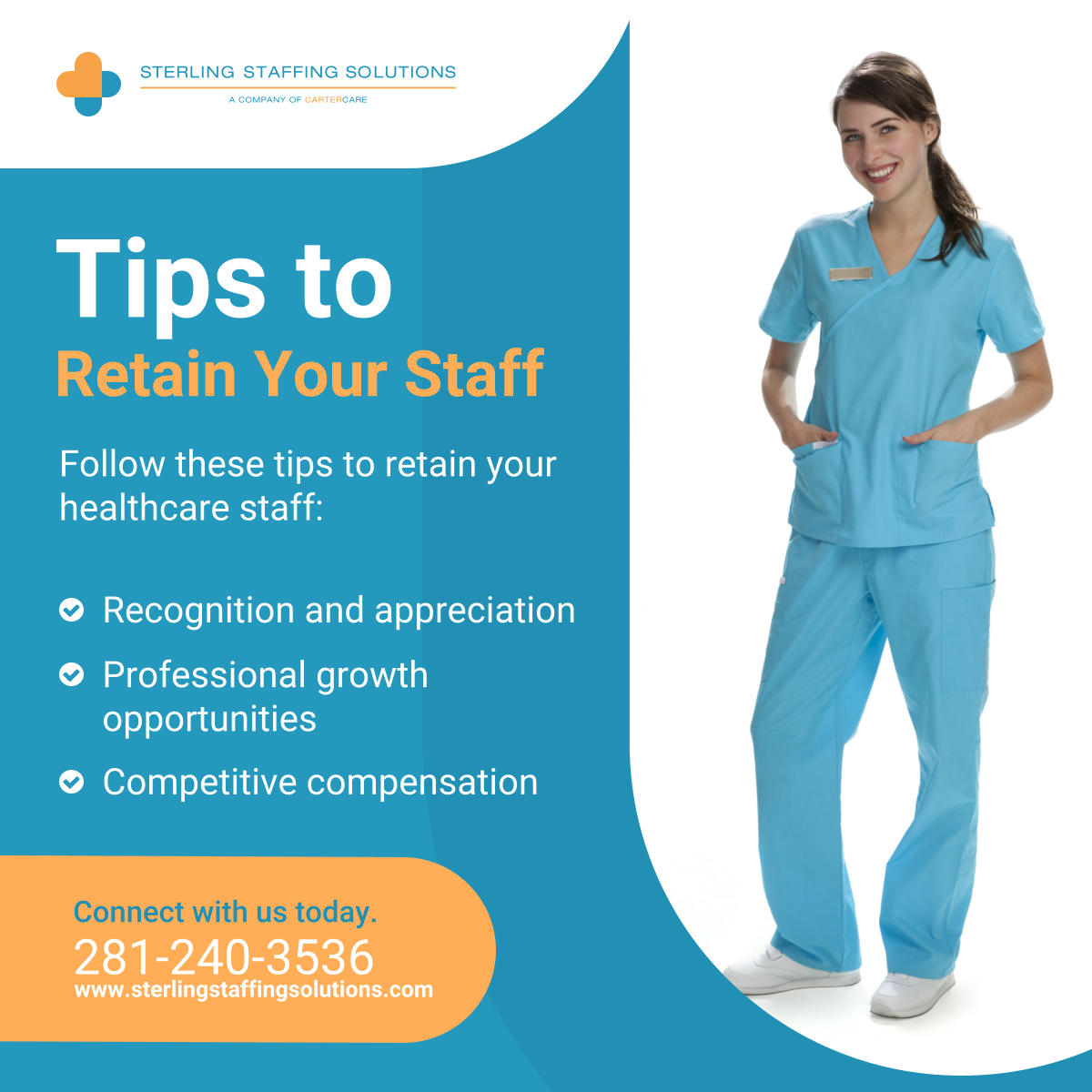 Should you need help retaining your healthcare staff, we’re here to help. Visit our website to learn how.

#HealthcareStaff #SugarLandTX #HealthCareStaffing