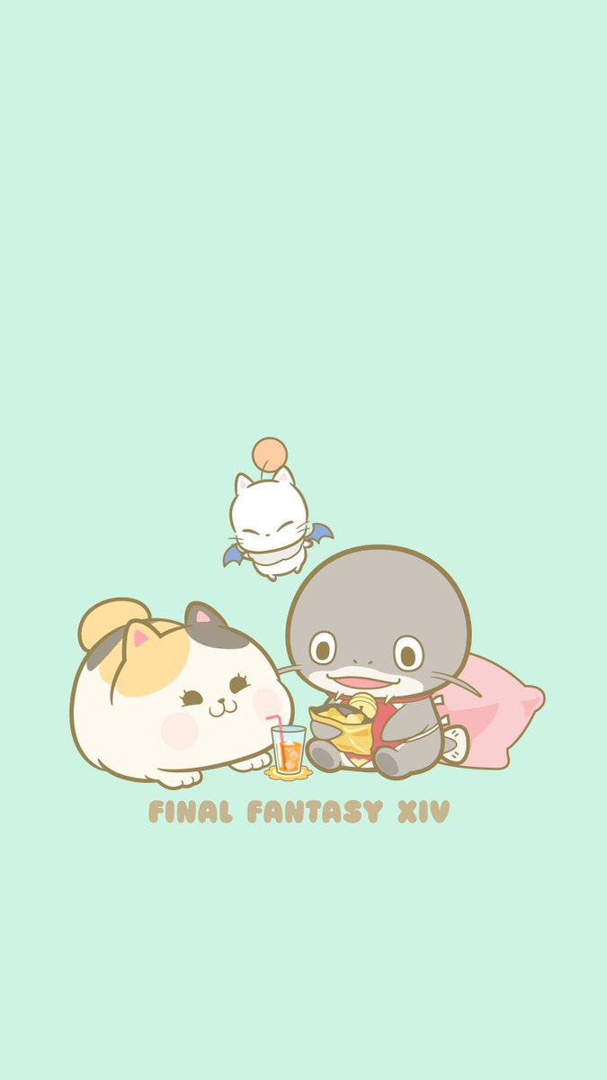 FF14「湖池屋さんのポポトチップスのパッケージになれなかった3名様 #FF14 #お昼休」|暇トルネのイラスト