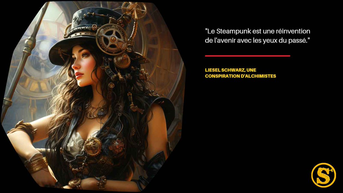 Steampunkstore1's tweet photo. "Le Steampunk est une réinvention de l'avenir avec les yeux du passé."

Liesel Schwarz, Une conspiration d'alchimistes

#Steampunk #SteampunkStyle #SteampunkFashion #SteampunkArt #SteampunkLife #SteampunkDesign https://t.co/zPVnhzSe2T