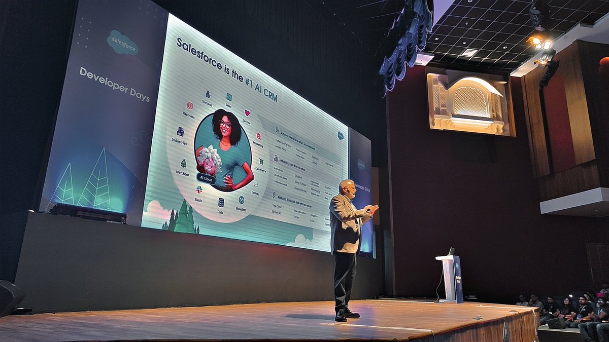 akshita_nirwan's tweet photo. ๐ Just wrapped up an incredible time at #SalesforceDeveloperDays! ๐ผ
๐ง Sessions like "Unlocking LWC Customizability" and "Backbone of Driver360" expanded my tech horizons.
Now looking for @Dreamforce #DF23
@gauravp_singh @upanwars @kdsharmas @NeetuBansal5 @pallaviforce https://t.co/ml1eSiQJog