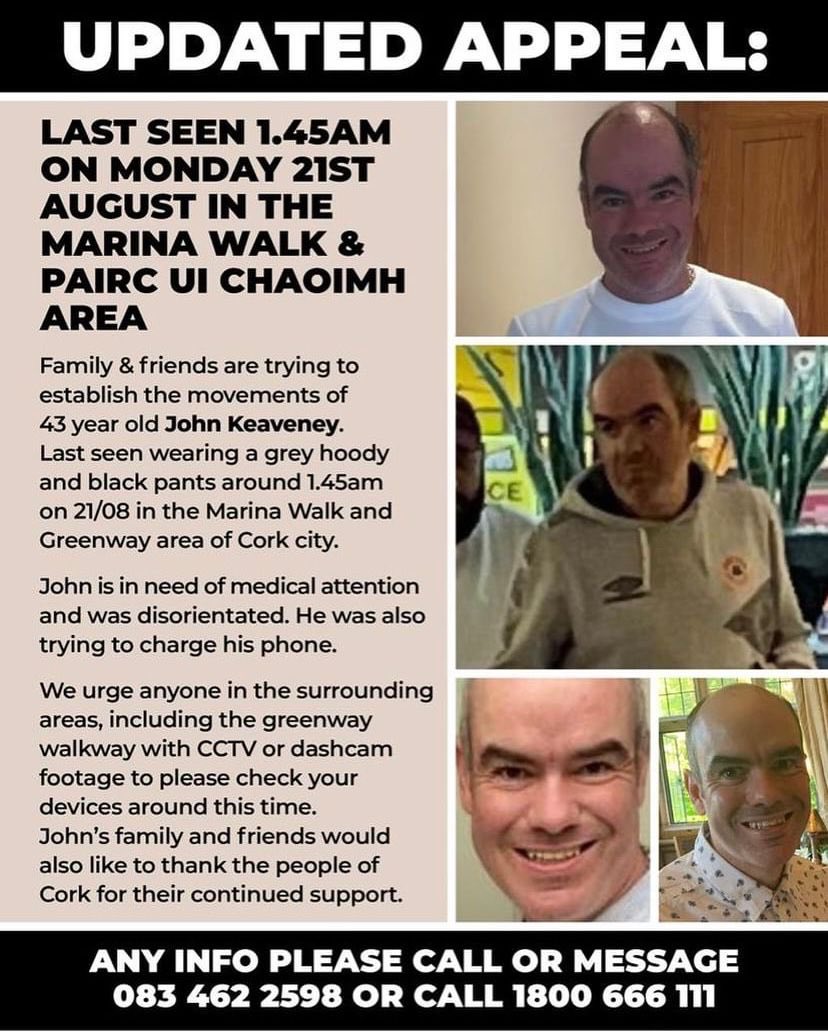 Have you seen this man ? Missing John Keaveney
