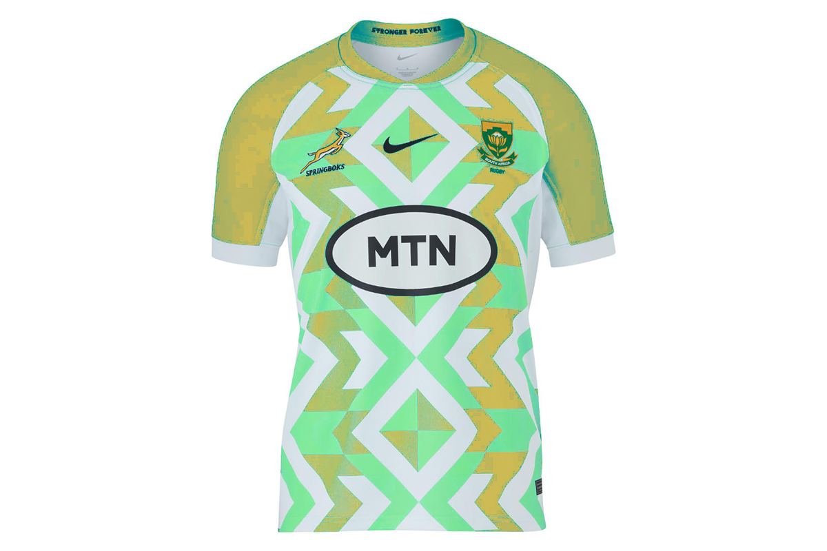 Not difficult to make a light-coloured jersey that echoes some of the original colours. <a href="/Springboks/">Springboks</a>  <a href="/SARugbymag/">SA Rugby magazine</a> <a href="/JacquesMaree73/">Jacques Maree</a>