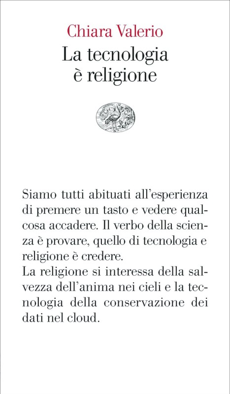 #NowReading #StoLeggendo Chiara Valerio - La tecnologia è religione