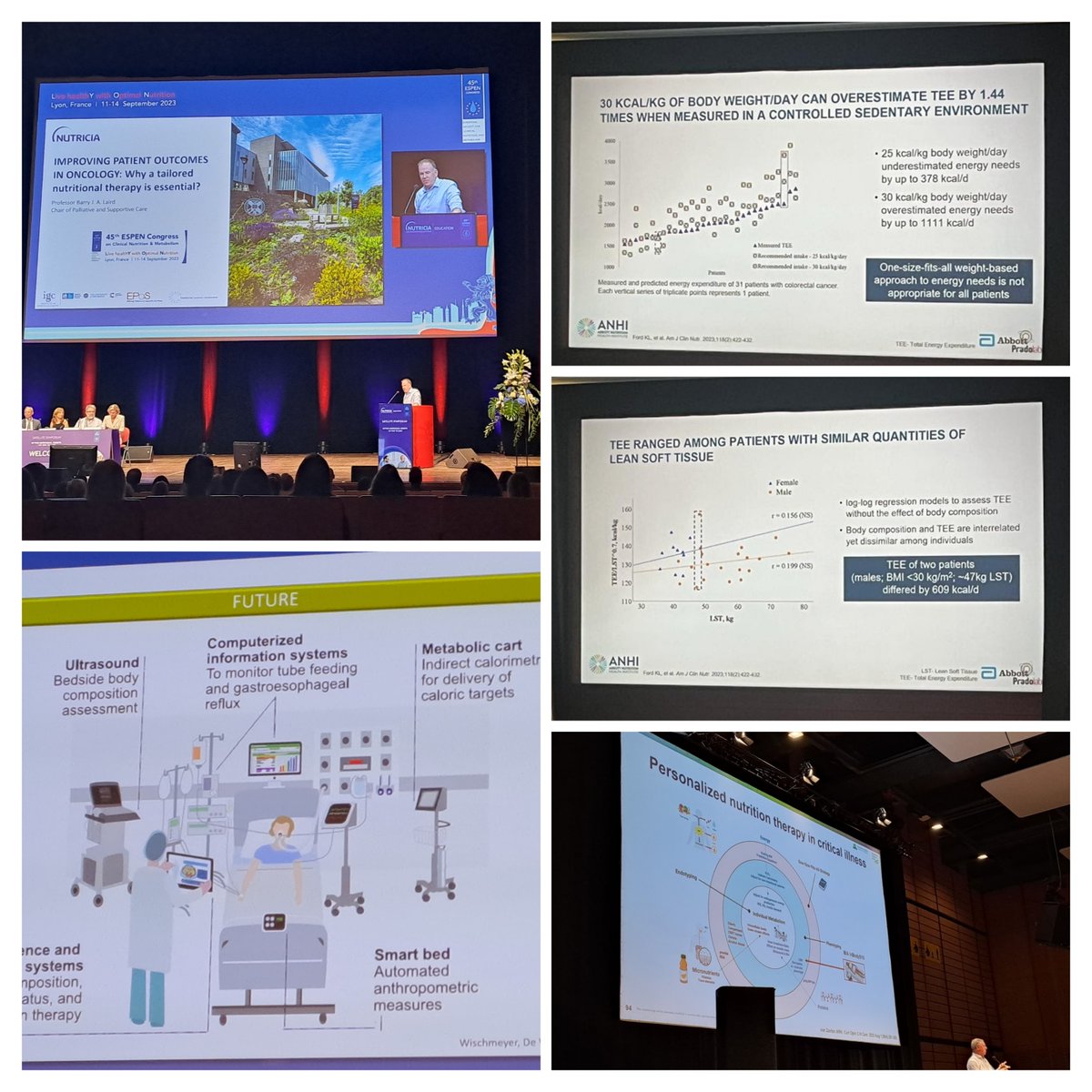 <a href="/laird_barry/">Barry Laird</a> 's excellent presentation at the <a href="/Nutricia/">Nutricia</a>   symposium highlights the need for tailored nutritional therapy in oncology. 
At #ESPEN2023 , we're seeing a shift towards personalized approaches, considering factors like fat-free mass for precise dietary recommendations.