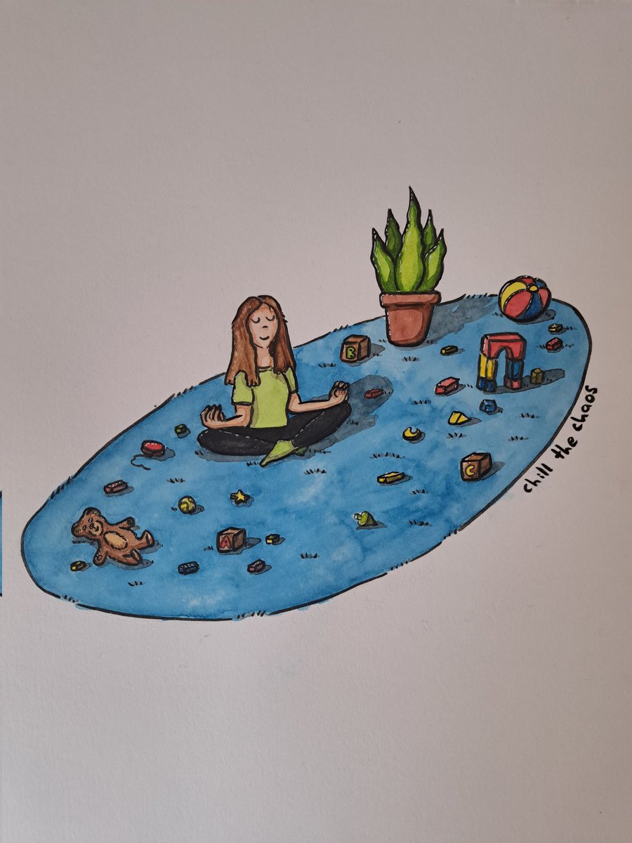 Dieses Bild ist etwas Besonderes für mich. 
Auch wenn es nicht so wurde wie ich es mir vorgestellt hatte... Auch mit allen Fehlern...
Ich mag es! Es erinnert mich daran, dass ich auch im absoluten Chaos meines Lebens, Frieden mit mir selbst finden kann. 🧘

#kleineKunstklasse