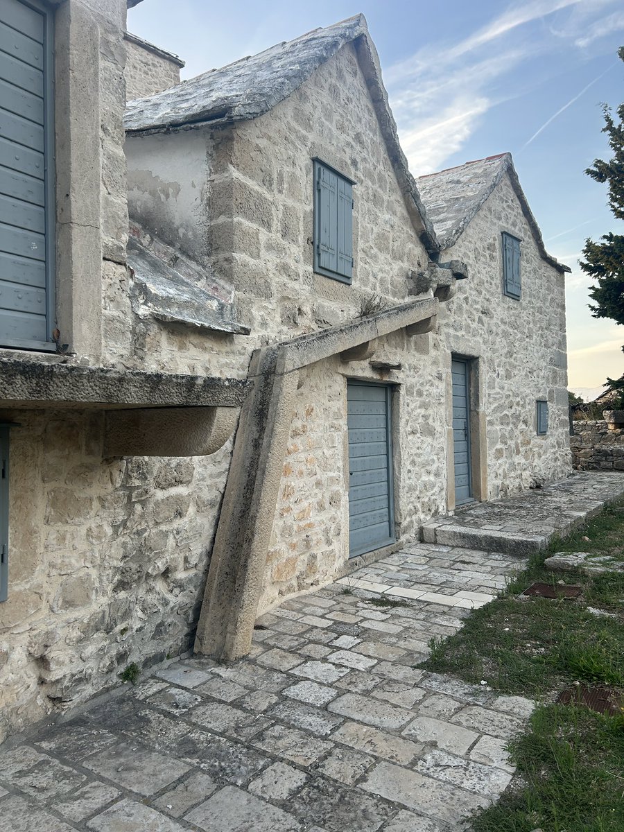 A return of #DownpipeoftheDay for this stone water-slide on Brač Island Museum, Škrip, Brač, Croatia.