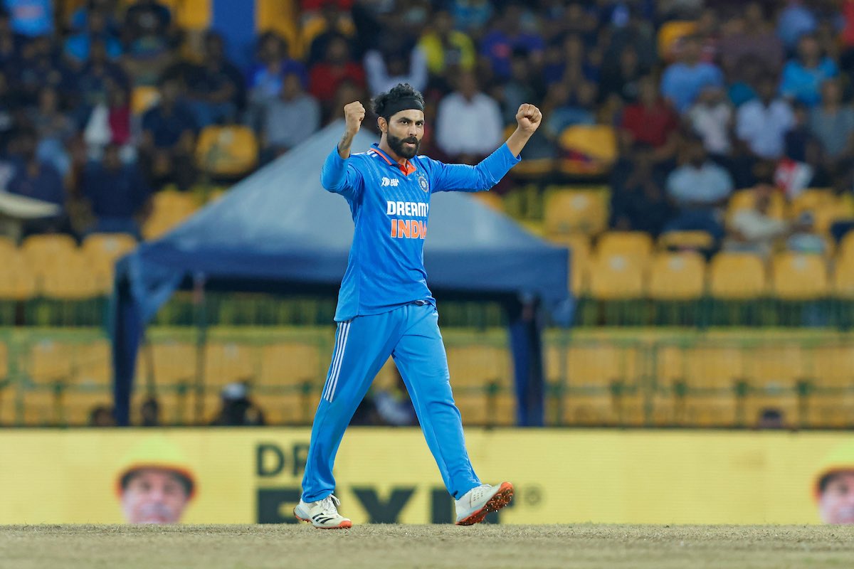 imjadeja's tweet photo. Another step closer to the cup! 🏆🇮🇳 #AsiaCupFinalBound https://t.co/vi6TL4XIqw