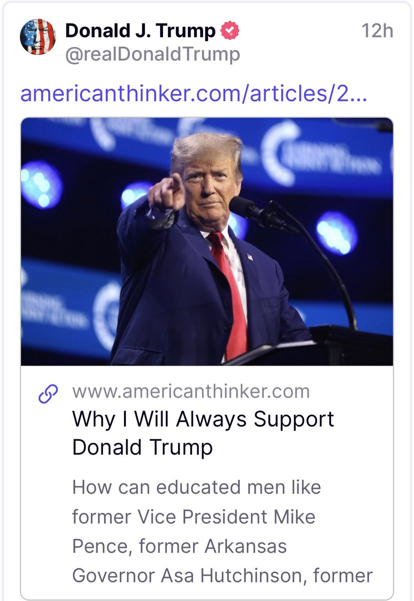 Commentary Donald J. Trump Posts From Truth Social tweet media