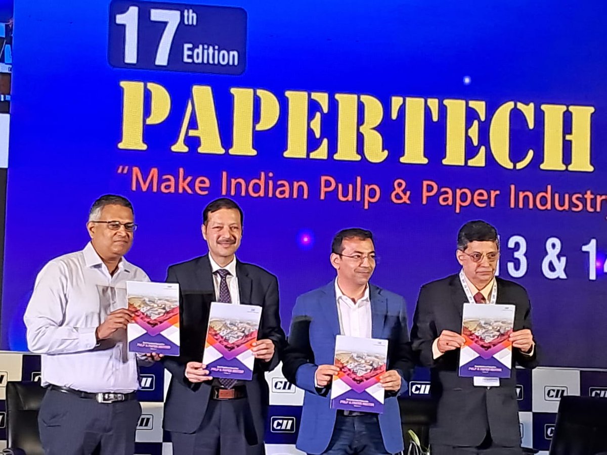 ipma_india's tweet photo. 11th edition of Best Practices manual for Pulp &amp; Paper sector being released at PaperTech 2023
#papertech #IPMA #Paper #PaperIndustry @RohitPandit67 https://t.co/Wv73Amwy21