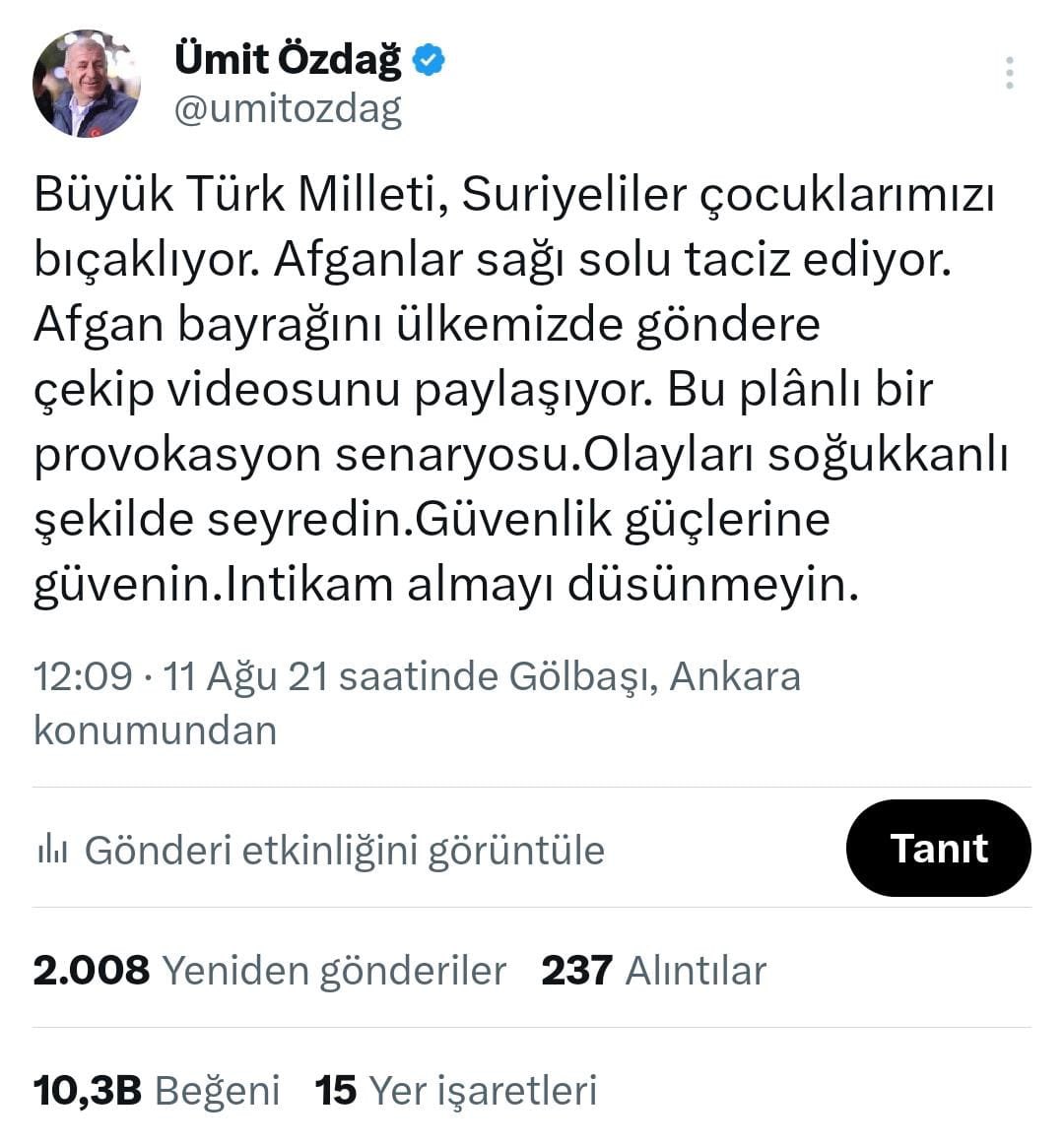 Zafer Partisi’nin AKP’nin 13 milyon sığınmacı ve kaçağı ülkemize doldurarak milli kimliğimizi tahrip etme politikalarına karşı diğer muhalefet partileri susarken en sert ve doğru şekilde direnmesi Saray propagandistlerini deliye çevirmiş durumda. Kim bu delirenler? Bir bölümünü
