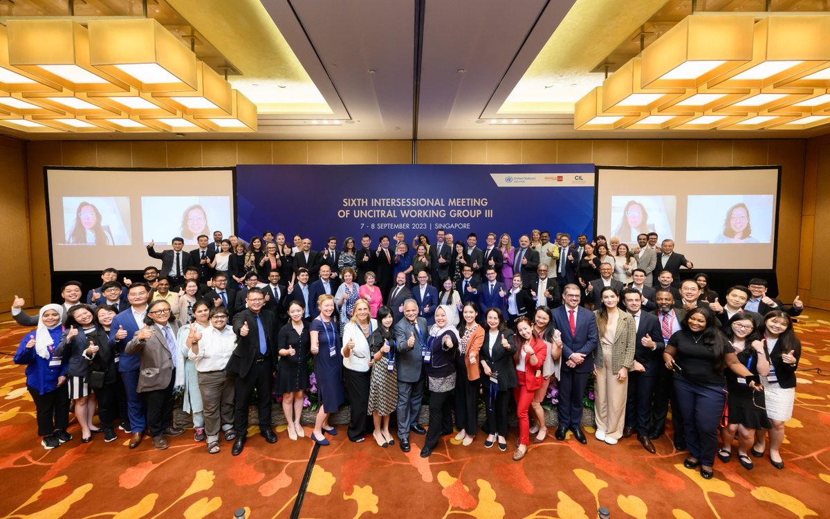 Anna Joubin-Bret (@annajoubinbret) on Twitter photo On 7-8 September 2023, UNCITRAL and the Singapore Ministry of Law, with the support of <a href="/NUS_CIL/">NUS Centre for International Law</a>, held the Sixth Intersessional meeting of Working Group III (ISDS Reform) in Singapore.
Please find further information here👉 uncitral.un.org/en/6thinterses… On 7-8 September 2023, UNCITRAL and the Singapore Ministry of Law, with the support of <a href="/NUS_CIL/">NUS Centre for International Law</a>, held the Sixth Intersessional meeting of Working Group III (ISDS Reform) in Singapore.
Please find further information here👉 uncitral.un.org/en/6thinterses…