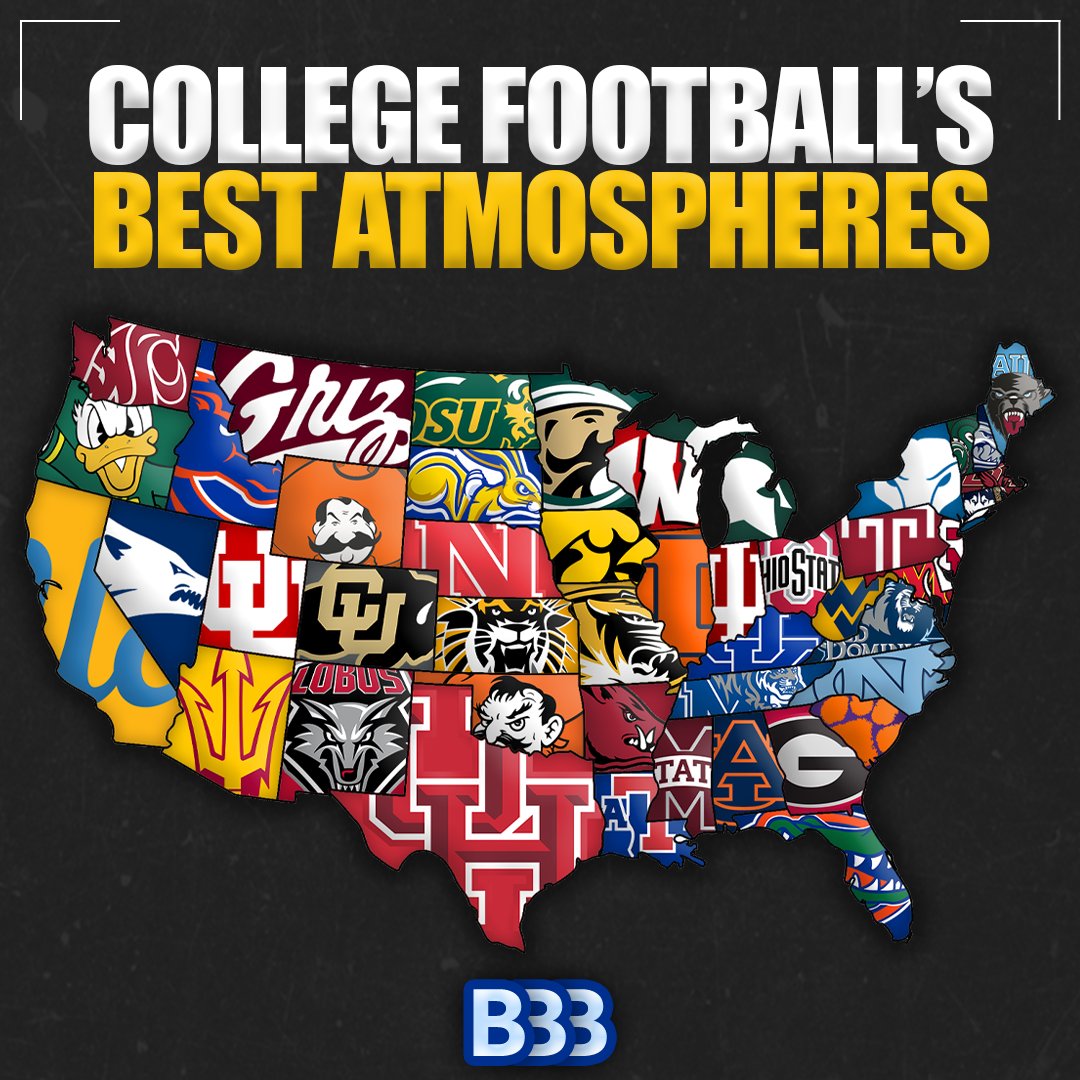 The best college football gameday atmospheres in each state this weekend! RT if your team made it