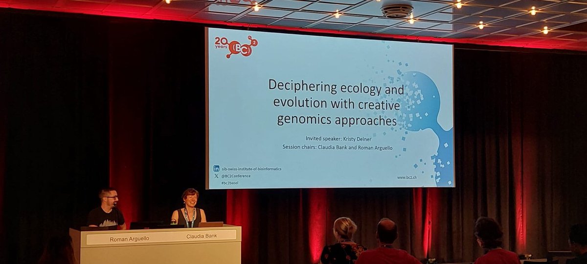 ISBSIB's tweet image. And in ‘Deciphering #Ecology and evolution with creative #genomics approaches’ Kristy Deiner from @ETH presents her talk 'From so simple a molecule, endless forms most beautiful are monitored.' 

Chaired by Claudia Bank and Roman Arguello. #eDNA #barcoding #biodiversity