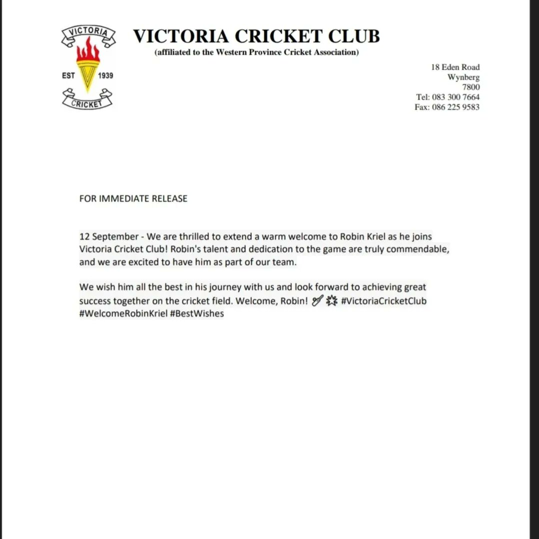 Victoria CC tweet media