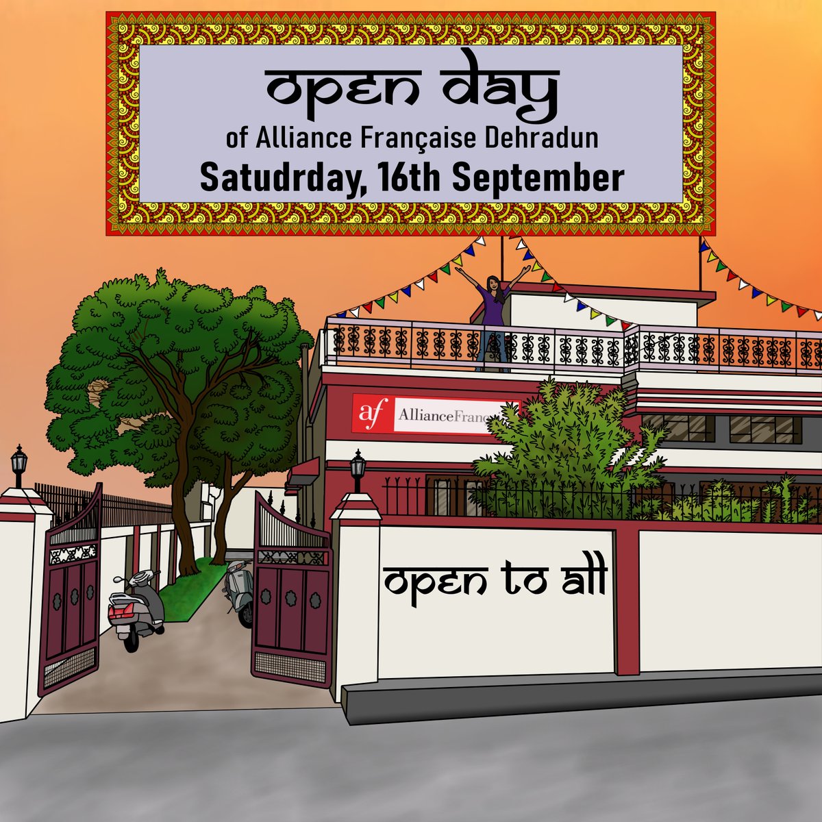Saturday, 16th September we are organising a OPEN DAY 🎉
- 10am → Making crêpes workshop
- 10am → Demo class, interested→ fill in this form: bit.ly/3JYf1PR
- 12pm → Board games
- 2:30pm → Demo class 2
- 4:30pm → Café conversation
- 6:30pm → Live music and art