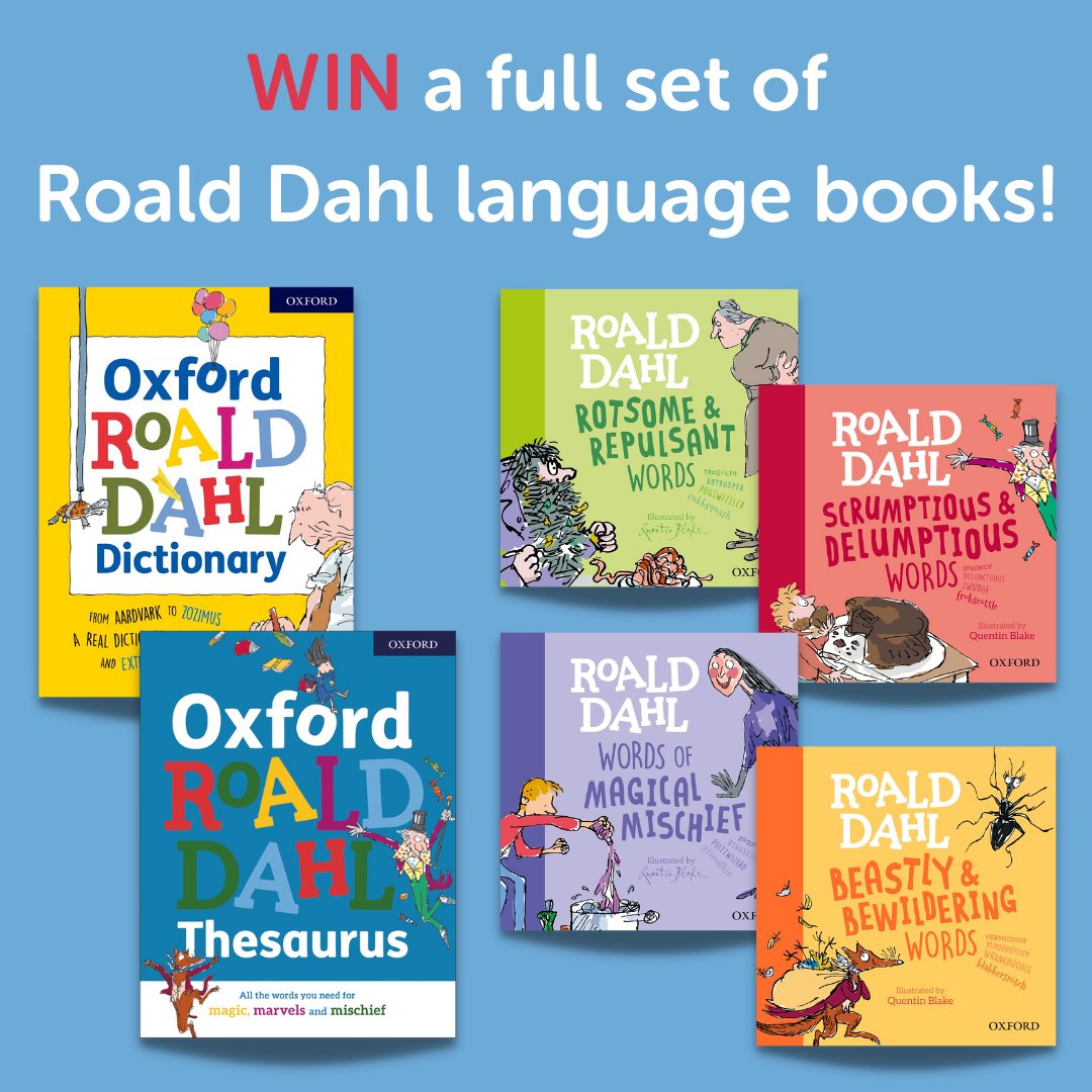 Oxford Children's Books (@oxfordchildrens) on Twitter photo To celebrate #RoaldDahlStoryDay we’re giving one lucky person a chance to win a full set of phizz-whizzing #RoaldDahl language books!
<a href="/roald_dahl/">Roald Dahl</a> <a href="/roalddahlmuseum/">Roald Dahl Museum</a>
To enter simply retweet this post!
Ts&Cs: ow.ly/663e50PKH7N To celebrate #RoaldDahlStoryDay we’re giving one lucky person a chance to win a full set of phizz-whizzing #RoaldDahl language books!
<a href="/roald_dahl/">Roald Dahl</a> <a href="/roalddahlmuseum/">Roald Dahl Museum</a>
To enter simply retweet this post!
Ts&Cs: ow.ly/663e50PKH7N