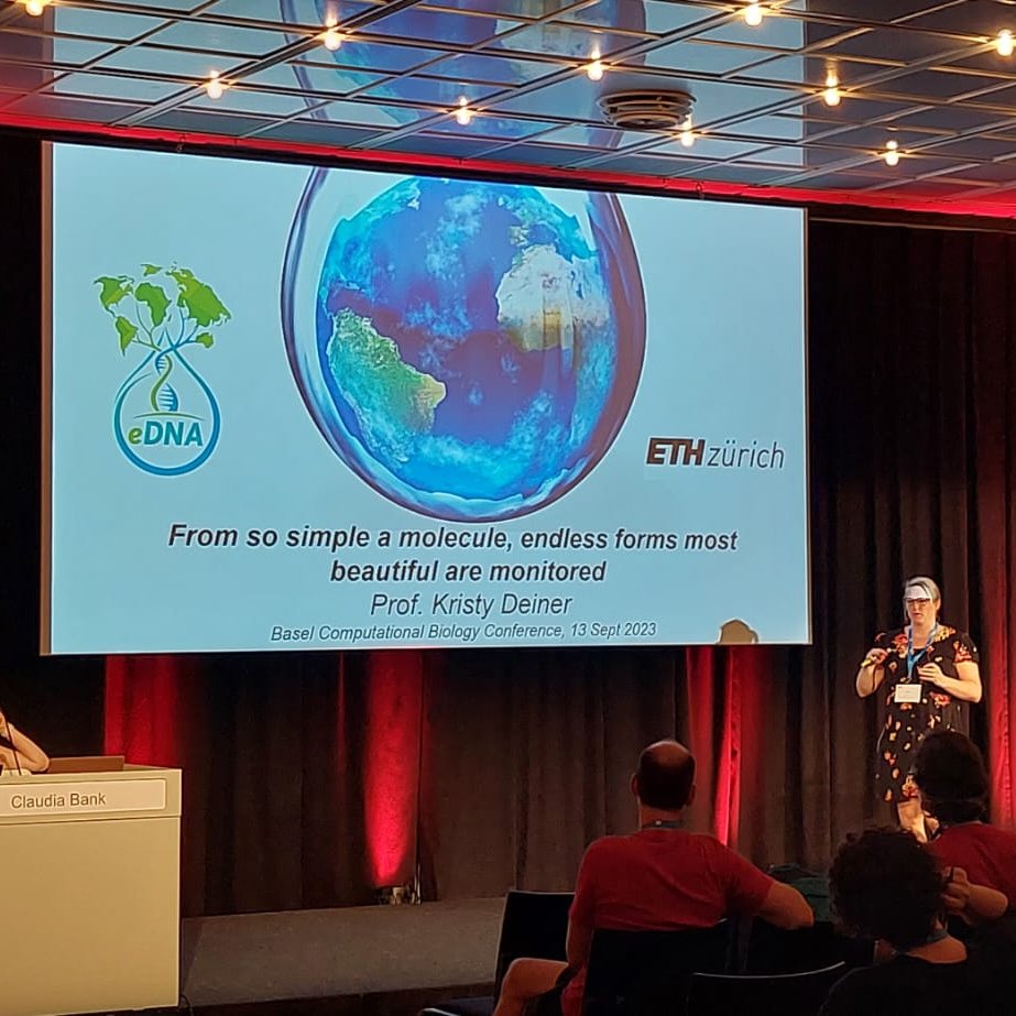 @IdoAmitLab @AdrianEgli78 @WeizmannScience And in ‘Deciphering #Ecology and evolution with creative #genomics approaches’ Kristy Deiner from @ETH presents her talk 'From so simple a molecule, endless forms most beautiful are monitored.' Chaired by Claudia Bank and Roman Arguello. #eDNA #barcoding #biodiversity