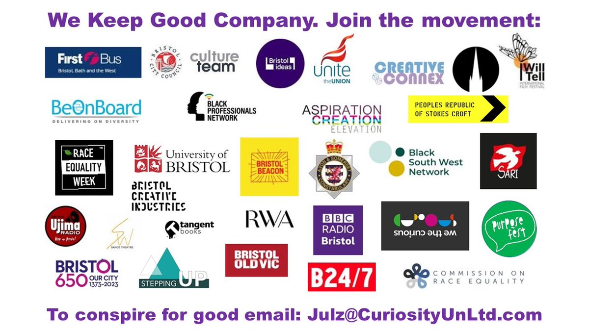 julzBrizzle's tweet image. Because #Bristol is the 7th worst place in the #UK for #PeopleOfColour, Curiosity is on a mission to transform it into the best UK place for #PoC to live by 2030. Based in the city that birthed the #RaceRelationAct, we're proud to co-create with like-minded changemakers.