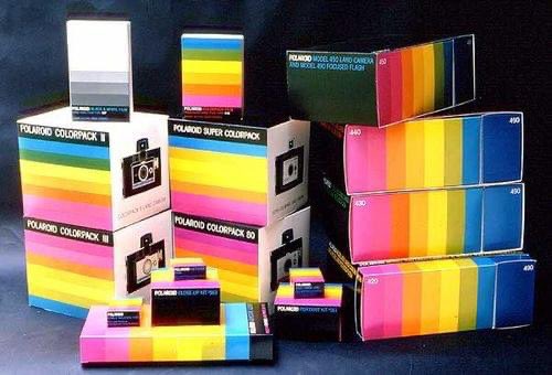 DesignReviewed's tweet photo. Polaroid mark and product identity by Paul Giambarba, 1958 - 1977 https://t.co/i9A1OK4Qi4 https://t.co/56jle80WYC