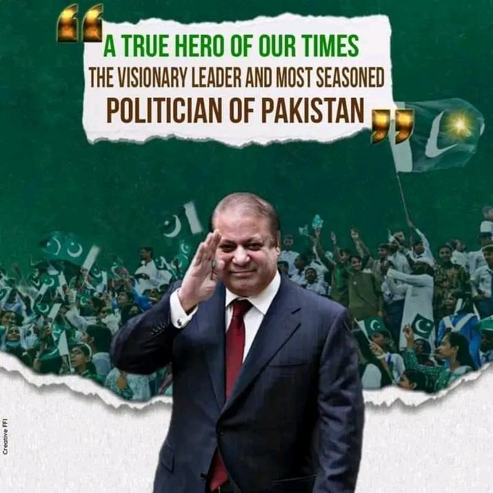 The guarantor of Pakistan's development and prosperity, God willing, now Pakistan will return to the path of development
#نوازشریف_پھر_آرہا_ہے

<a href="/MaryamNSharif/">Maryam Nawaz Sharif</a> 
<a href="/Shamylaroy/">Shamaila Rana</a> 
🌹YMT_RWP_D