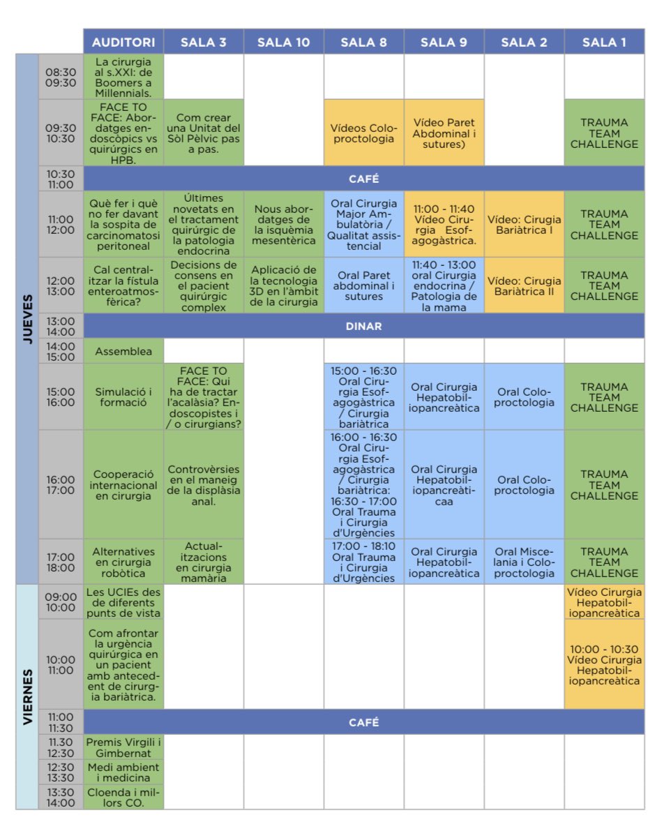 Societat Catalana de Cirurgia (@scatcir) on Twitter photo Ja teniu accés al programa del proper congrés de la <a href="/SCatCir/">Societat Catalana de Cirurgia</a>!! Reptes del segle XXI i innovació de la mà de grans professionals! No us el podeu perdre!
congresscc2023.com/images/site/Pr… Ja teniu accés al programa del proper congrés de la <a href="/SCatCir/">Societat Catalana de Cirurgia</a>!! Reptes del segle XXI i innovació de la mà de grans professionals! No us el podeu perdre!
congresscc2023.com/images/site/Pr…