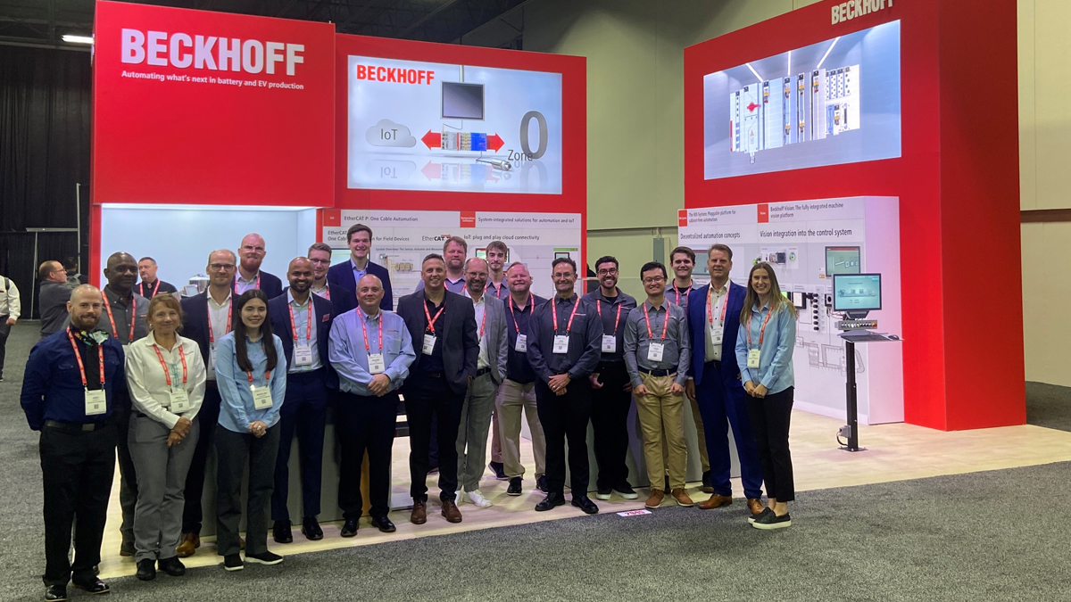 This week, we are presenting our automation solutions for battery manufacturing at the Battery Show: North America. Visit us at booth 2945 in Detroit or discover our product highlights for battery production on our website: bit.ly/3sMB868 #beckhoff #batterymanufacturing