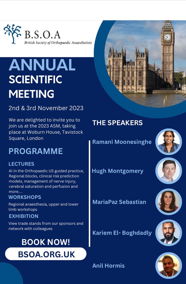 Anil Hormis (@anilhormis) on Twitter photo This is set to be a fantastic meeting <a href="/Bsoa_org_uk/">The British Society of Orthopaedic Anaesthetists</a> 2 & 3 November 2023. Come and listen to some great speakers <a href="/elboghdadly/">Kariem</a> <a href="/rmoonesinghe/">Ramani</a> <a href="/mariapsebastian/">Mariapaz Sebastian</a> <a href="/DrRobbieErskine/">Dr Robbie Erskine</a> <a href="/uclhregional/">Dr Simeon West</a> This is set to be a fantastic meeting <a href="/Bsoa_org_uk/">The British Society of Orthopaedic Anaesthetists</a> 2 & 3 November 2023. Come and listen to some great speakers <a href="/elboghdadly/">Kariem</a> <a href="/rmoonesinghe/">Ramani</a> <a href="/mariapsebastian/">Mariapaz Sebastian</a> <a href="/DrRobbieErskine/">Dr Robbie Erskine</a> <a href="/uclhregional/">Dr Simeon West</a>