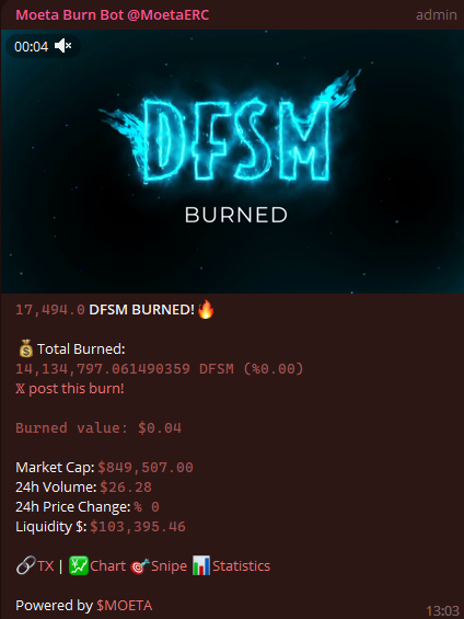 <a href="/DFSMAFIA99/">DFS MAFIA FANTASY SPORTS</a> using MoetaBot for their burns!
