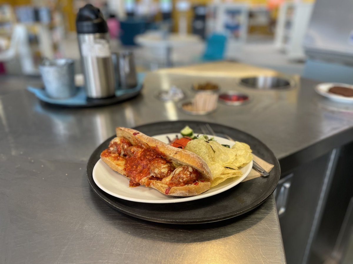 TangHallExplore's tweet photo. Yet another scrumptious special on the menu this week - a meatball sub! ๐
Escape the rain in our lovely library cafe with this perfect hearty lunch โ๏ธ
#tanghall #cafe #exploremore #hereforyou https://t.co/aQZhGHfKhs