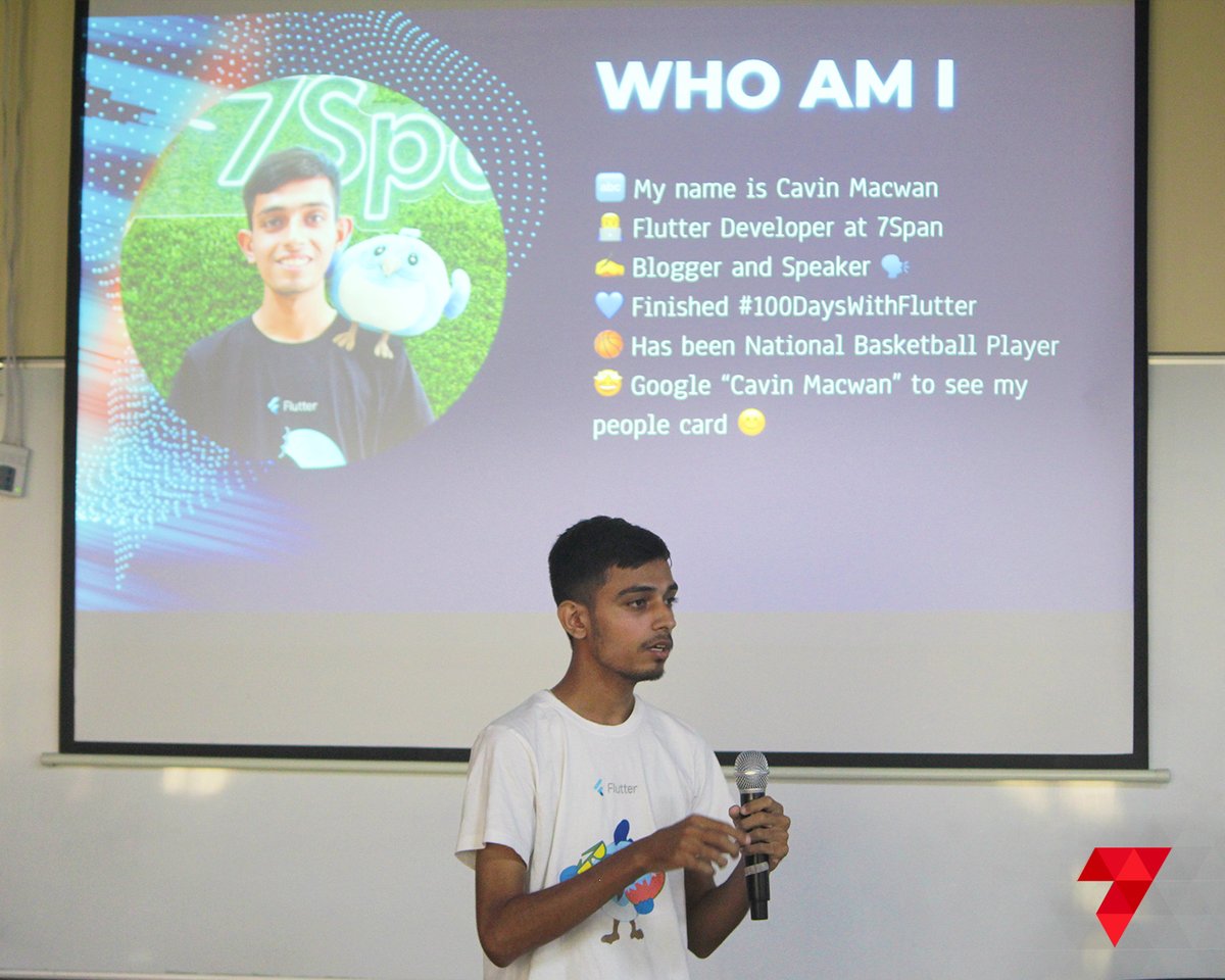 7SpanHQ's tweet image. 🤨He keeps flirting, kya karein?😮

Our hardcore Flutter Fan, aka @cavin_1910 was again flirting with Flutter in Mumbai, right at Flutter Sparks 2.0.🙌

@FlutterDev @MumbaiFlutter #CodingArt #ShaderMagic #TechTalks