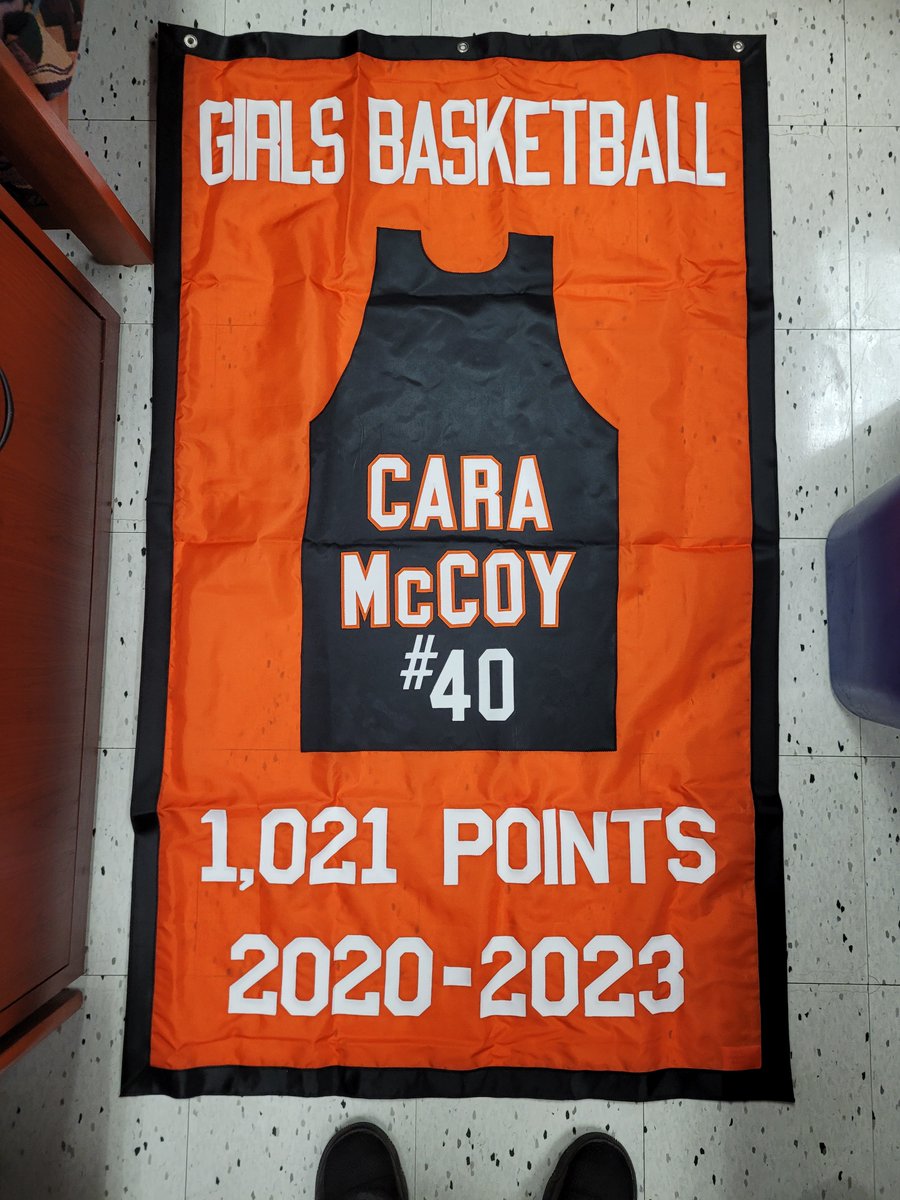 The next batch has arrived Congratulations Girls Basketball Cara McCoy
<a href="/BarnegatSchools/">Dr. Brian Latwis</a> 
<a href="/CoachNicolini/">Barnegat Girls Basketball</a> 
<a href="/CoachTaglavia/">Coach Tagliavia</a> <a href="/katesiciliano15/">Kate Siciliano</a> 
They will be hung in the gym in the near future