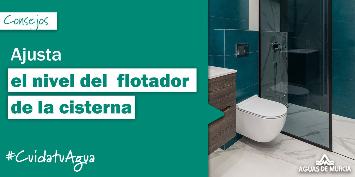 EMUASA_Clientes's tweet photo. 📢Ajusta el nivel del flotador en la cisterna del aseo🚾.
Lograrás #Ahorrar hasta 2⃣ litros de agua💦 cada vez que tires de la cadena.
¡#AhorraAgua con #Microgestos como este!👏 https://t.co/Qai5eVMfRH