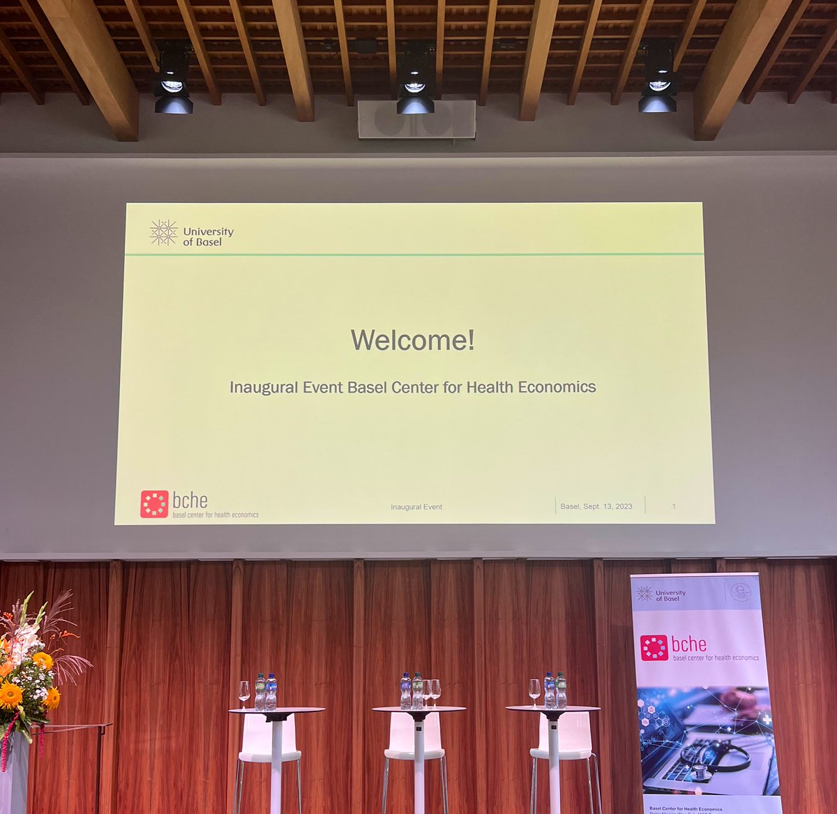We are pleased to be at the Inaugural Event of the Basel Center for Health Economics (#BCHE)!
