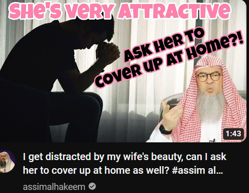 Sane_In_Sane_'s tweet photo. Bruh... Good for him and may Allah keep them together but asking your wife to conceal her beauty from her husband too, what is this attitude. 
Video in the next tweet https://t.co/vPOcraIBE1